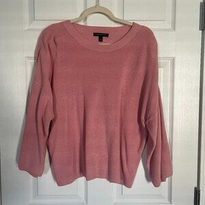 Banana Republic Knit Sweater Blouse in pink size large